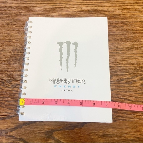 NWTs Monster Energy Co. | White Monster Energy Ultra spiral Notebook/ Journal - Picture 8 of 8